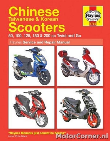 Werkplaatsboek Haynes CHINEESE TAIWANEESE & KOREAANSE SCOOTERS