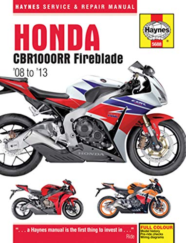 Werkplaatsboek Haynes Honda CBR1000RR Fireblade 2008 tot 2013 (5688)