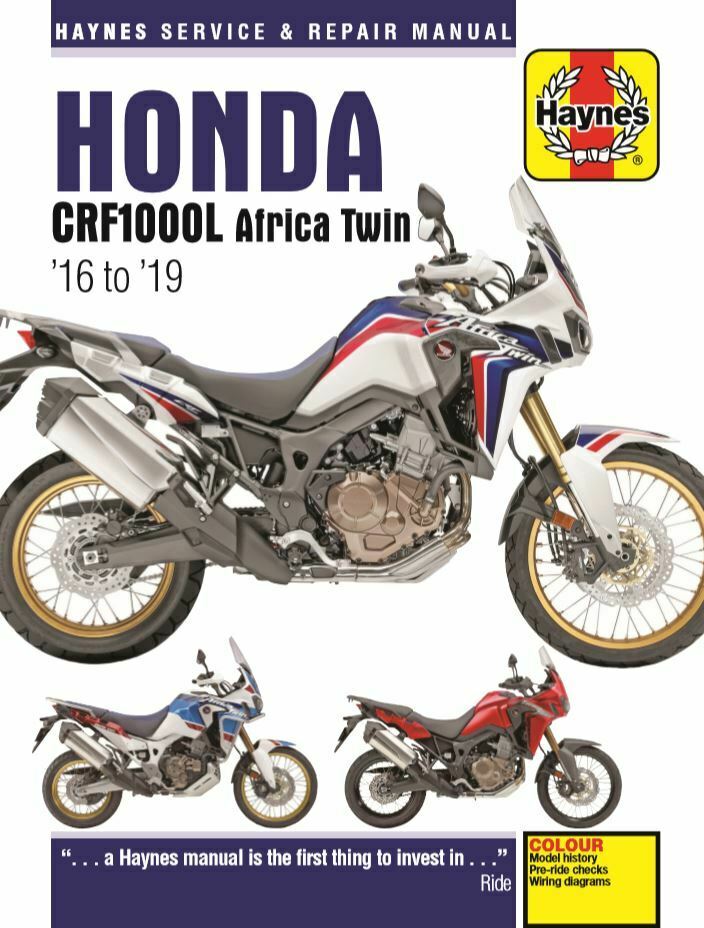 Werkplaatsboek Haynes Honda CRF1000L 2016 tot 2019 (6434)