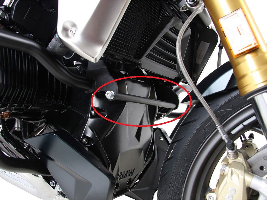 Hepco&Becker Valbeugel verstevigingsbeugel zilver voor BMW R1250RS vanaf 2019