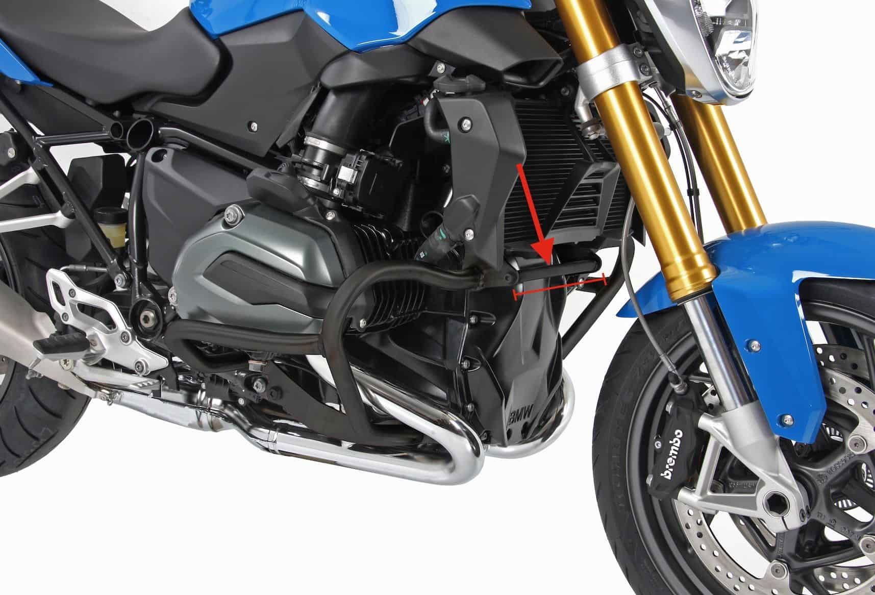 Hepco&Becker Valbeugel verbindingsbeugel zwart BMW R1200GS LC vanaf 2013 tot 2018