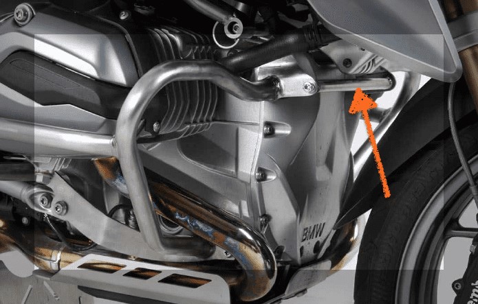 Hepco&Becker Valbeugel verbindingsbeugel RVS BMW R1200GS LC vanaf 2013 tot 2018