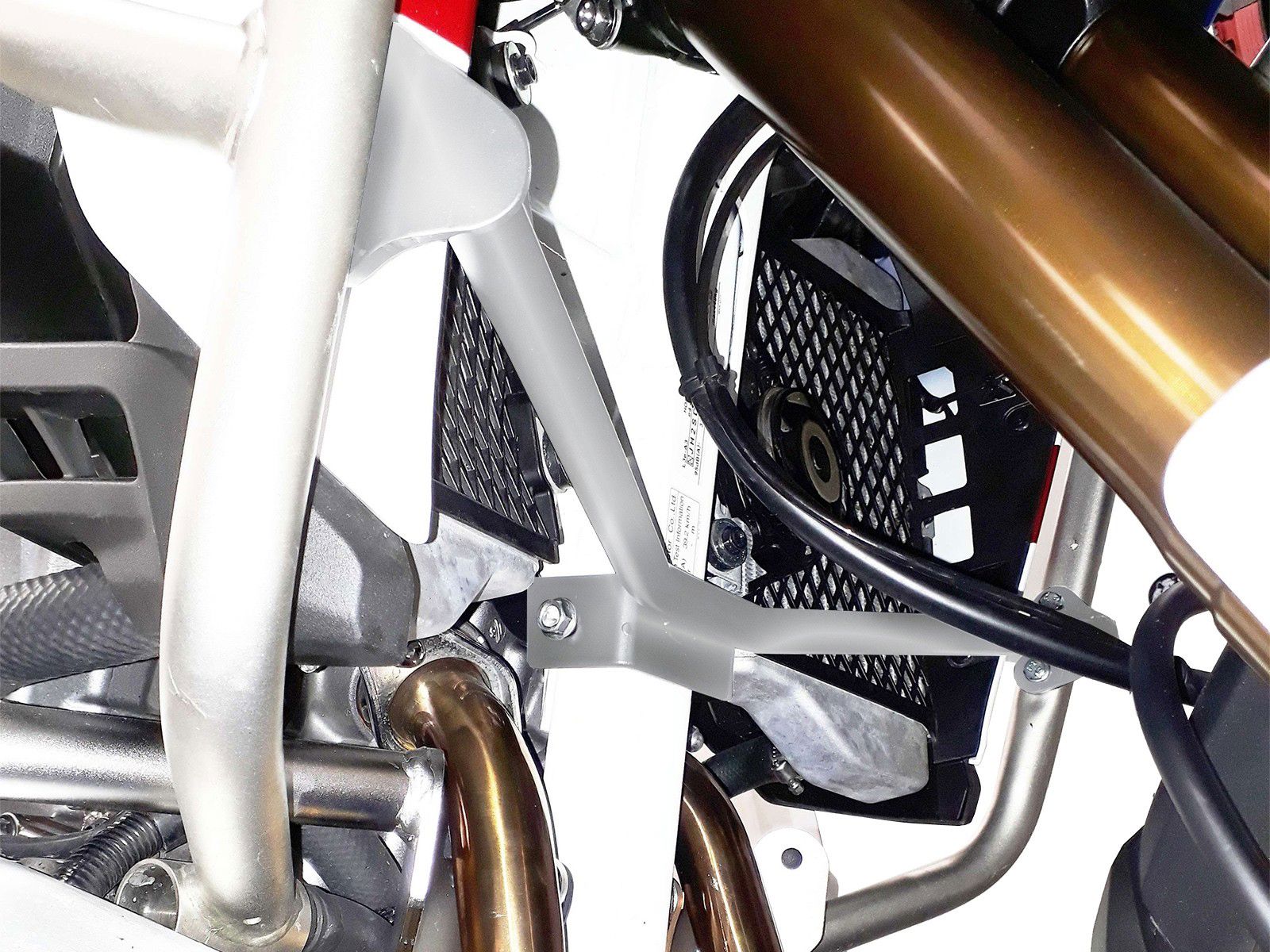 Hepco&Becker Valbeugel verstevigingsbeugel zilver voor Honda CRF1000L Africa Twin Adventure Sport vanaf 2018 tot 2019