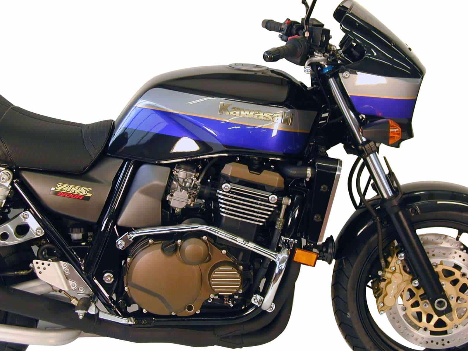 Hepco&Becker Valbeugel chroom voor Kawasaki ZRX1200/ R /S vanaf 2001 tot 2007