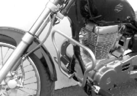 Hepco&Becker Valbeugel chroom voor Suzuki LS650 vanaf 1986 tot 2000