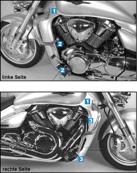 Hepco&Becker Valbeugel chroom voor Suzuki M1800R Intruder vanaf 2006
