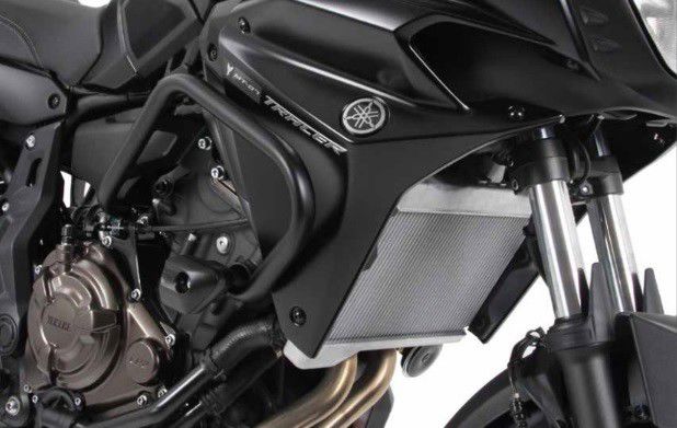 Hepco&Becker Valbeugel zwart incl. crashpad voor Yamaha MT tot 2007 Tracer / GT vanaf 2016 tot 2019