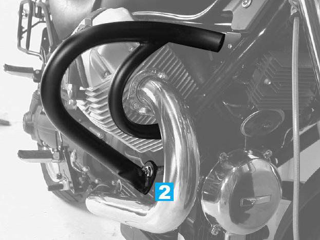 Hepco&Becker Valbeugel zwart voor Moto Guzzi C940 Bellagio vanaf 2007 tot 20 /Aquila Nera vanaf 2006