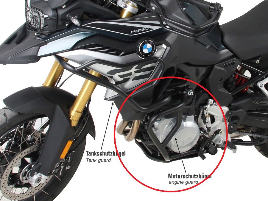 Hepco&Becker Valbeugel zwart voor BMW F750GS vanaf 2018 tot 2023