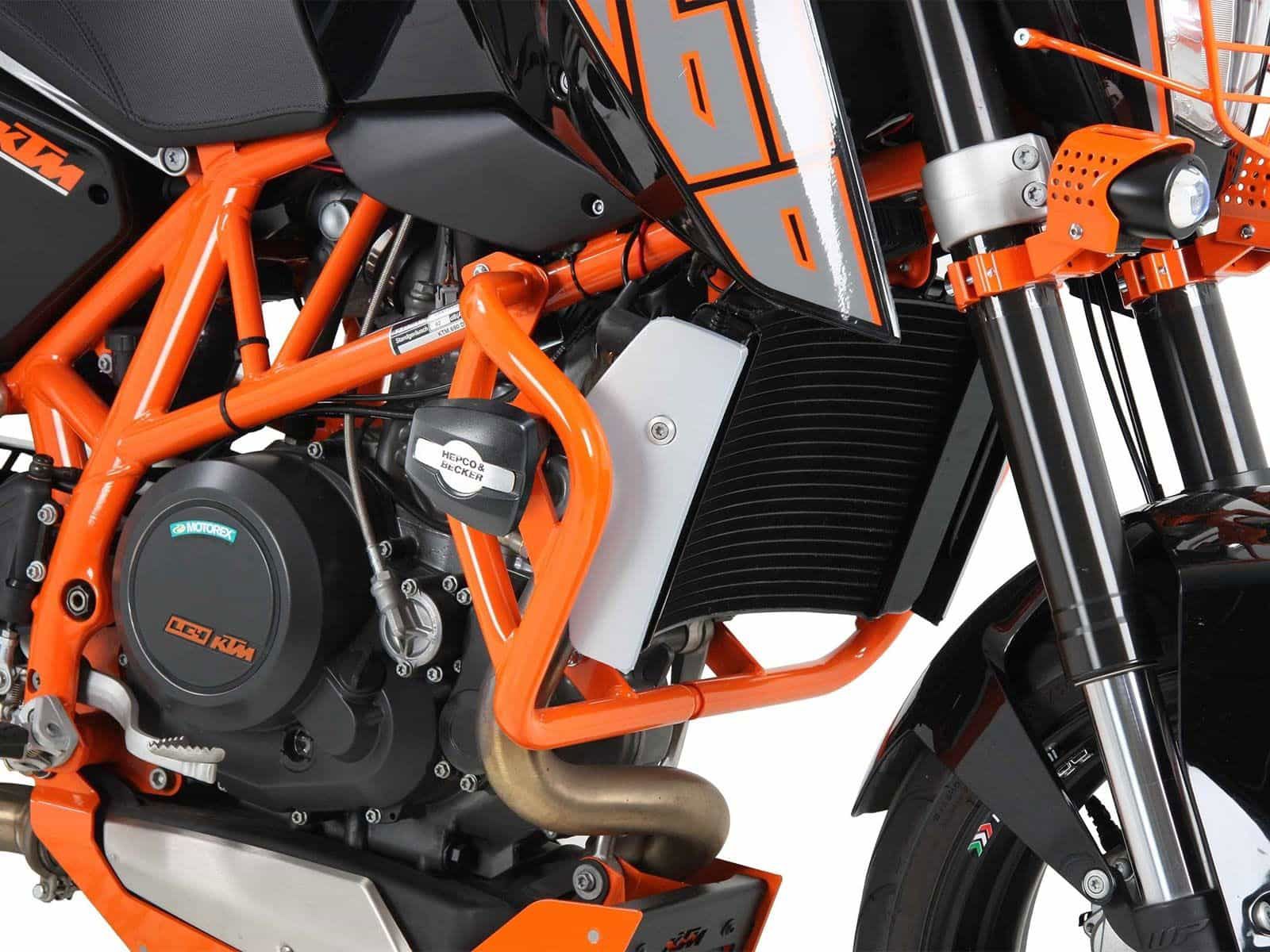 Hepco&Becker Valbeugel oranje voor KTM 690 Duke/R vanaf 2012 tot 2015