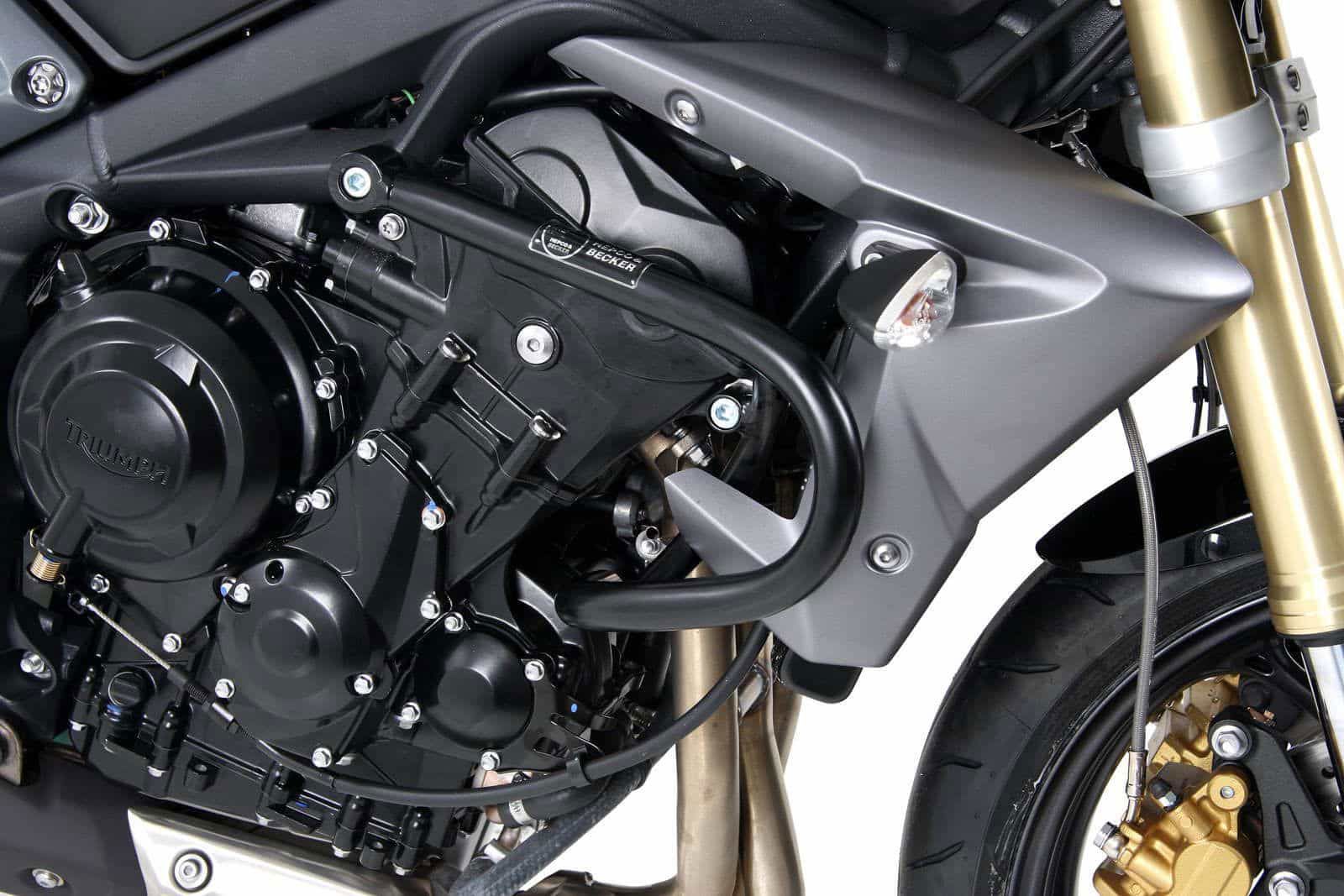 Hepco&Becker Valbeugel zwart voor Triumph STREET TRIPLE 675/R vanaf 2007 tot 2012