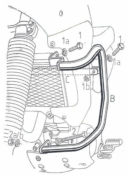 Hepco&Becker Valbeugel zwart voor Yamaha XT600 TENERE vanaf 1988 tot 1990