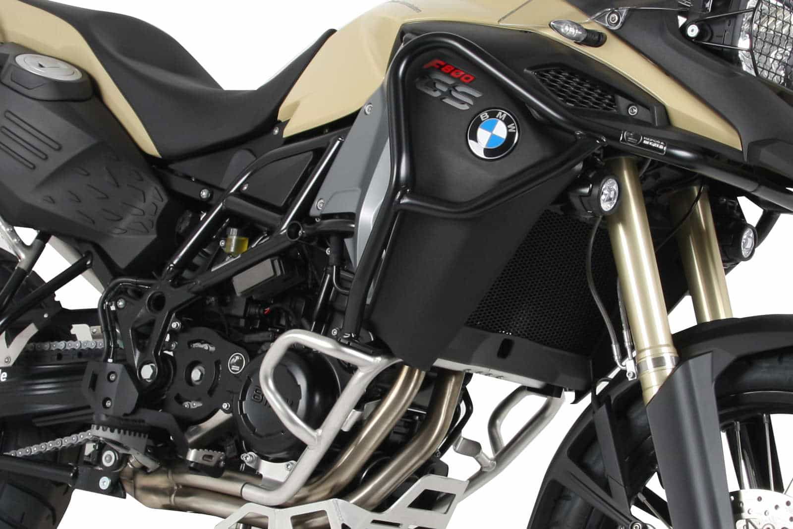 Hepco&Becker Valbeugel zwart (tank) voor BMW F800GS Adventure vanaf 2013 tot 2018 (montage op BMW beugel)