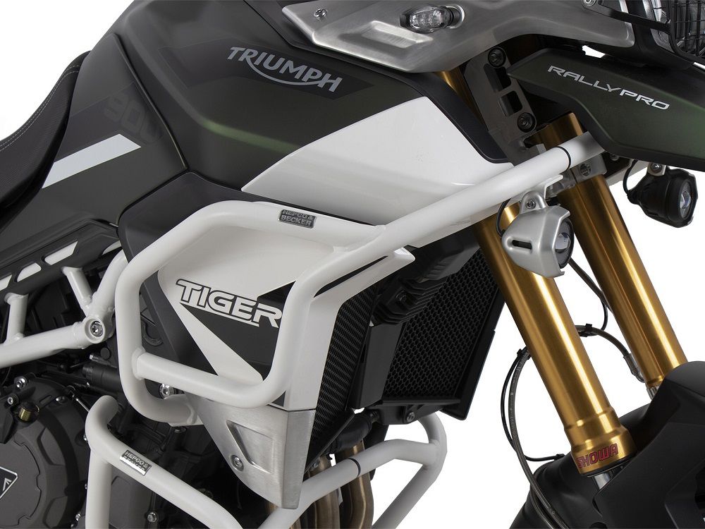 Hepco&Becker Tank valbeugel wit voor Triumph Tiger 900 Rally / GT / PRO vanaf 2020 tot 2023