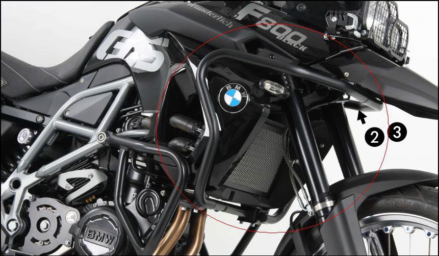 Hepco&Becker Valbeugel zwart boven voor BMW F650GS TWIN vanaf 2008 tot 2011/ F700GS vanaf 2012 tot 2017 / F800GS vanaf 2008 tot 2016