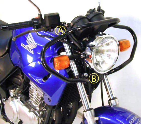Hepco&Becker Valbeugel voorzijde zwart voor Honda CB500/S vanaf 1993 tot 1997
