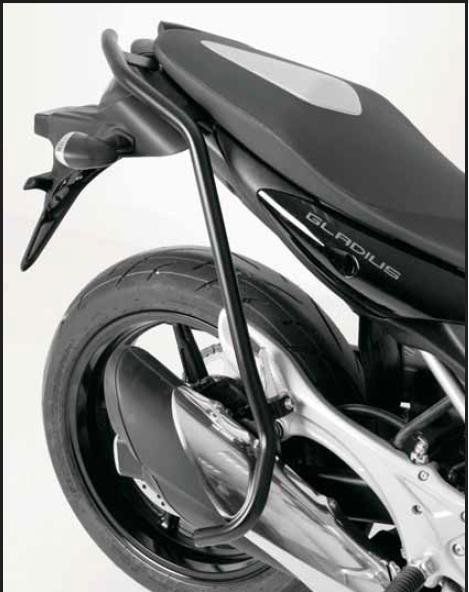 Hepco&Becker Valbeugel achterzijde zwart voor Suzuki Gladius SFV650 vanaf 2009 tot 2016