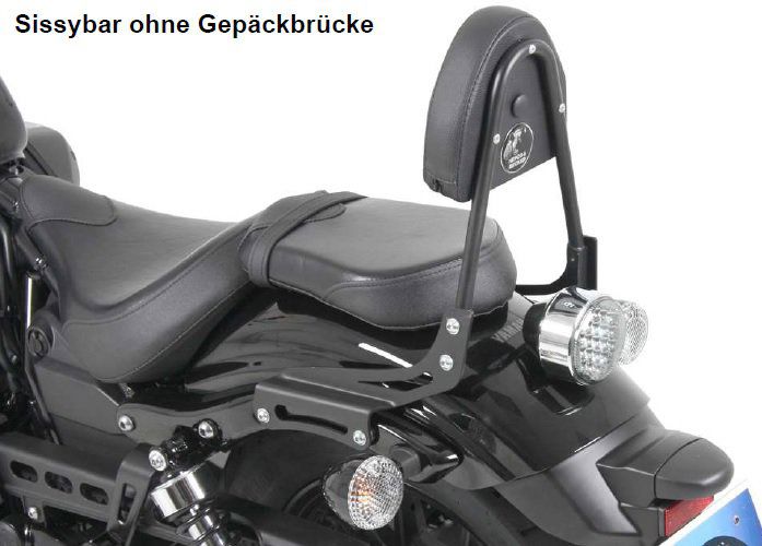 Hepco&Becker Sissybar zonder rekje zwart voor Yamaha XV950/R vanaf 2013