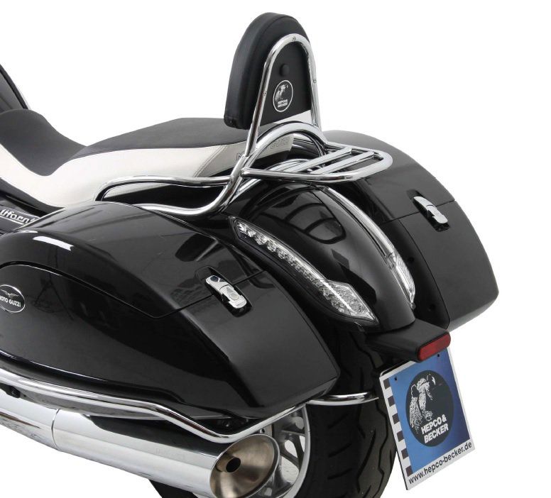 Hepco&Becker Sissybar zonder rekje chroom voor Moto Guzzi California 1400 Custom / Touring vanaf 2013 tot 2016