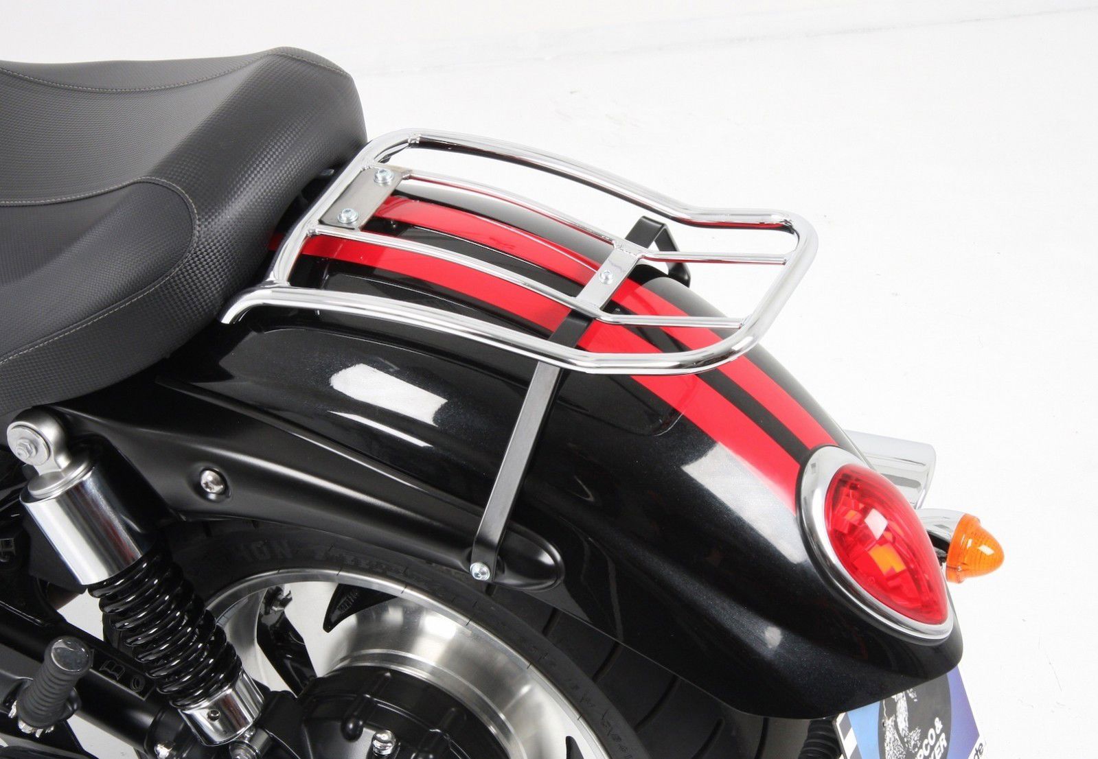 Hepco&Becker Solorack zonder rugsteun chroom Triumph Rocket III Classic vanaf 2006 en Roadster vanaf 2011