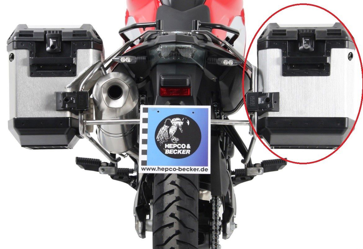 Hepco&Becker Xplorer zijkoffer rechts 40 liter voor Cutout kofferset