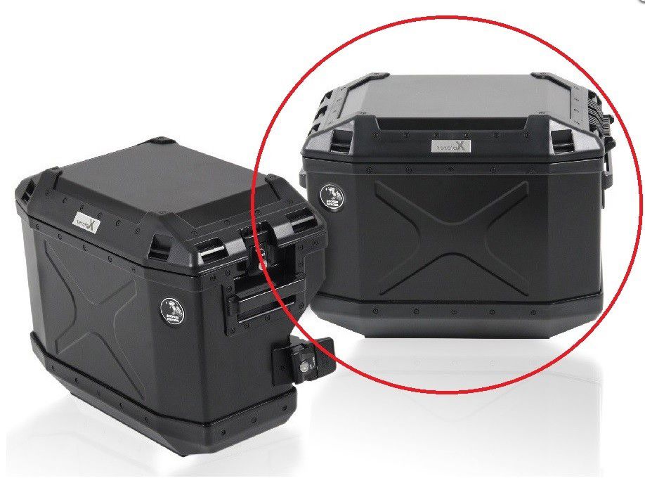 Hepco&Becker Xplorer zijkoffer rechts zwart 40 liter voor Cutout kofferset