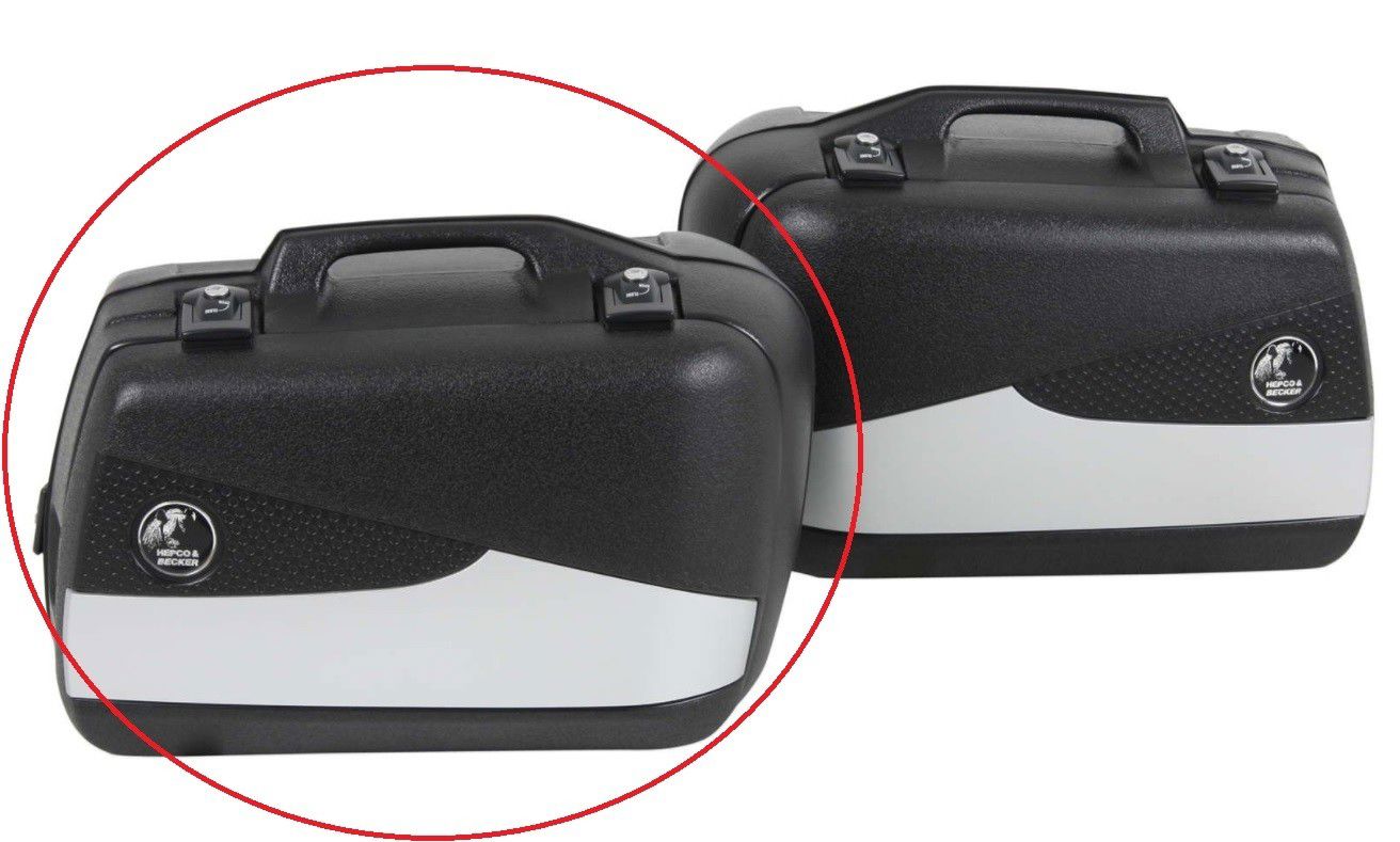 Hepco&Becker Junior Flash 30L zilver losse rechter koffer
