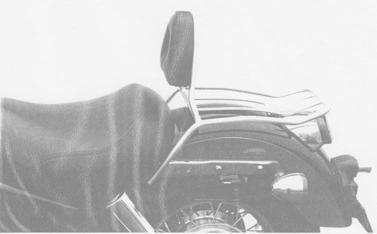Hepco&Becker Solorack met rugsteun chroom voor Honda VT1100C2