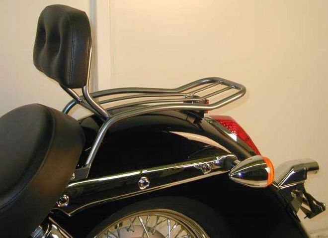 Hepco&Becker Solorack met rugsteun chroom voor Honda VT750C Shadow vanaf 2008