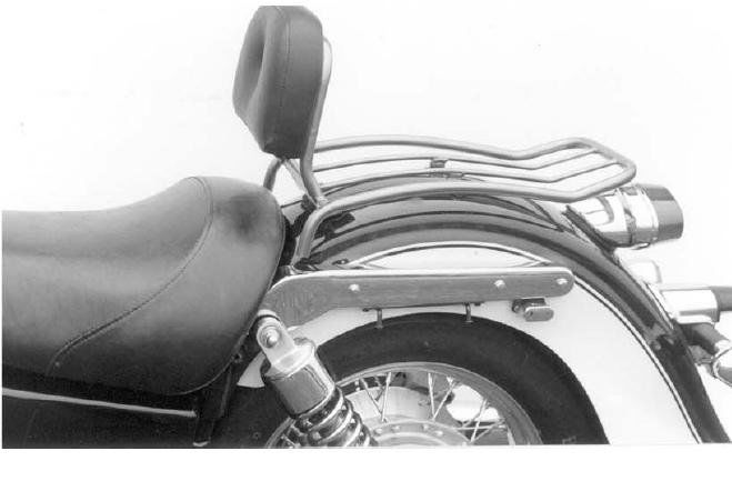 Hepco&Becker Solorack met rugsteun chroom voor Kawasaki VN1500 CLASSIC vanaf 1998