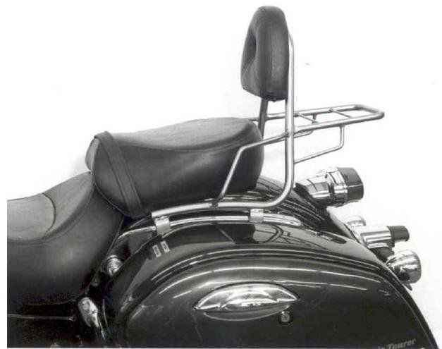 Hepco&Becker Sissybar met rekje chroom voor Kawasaki VN1500 CLASSIC TOUR