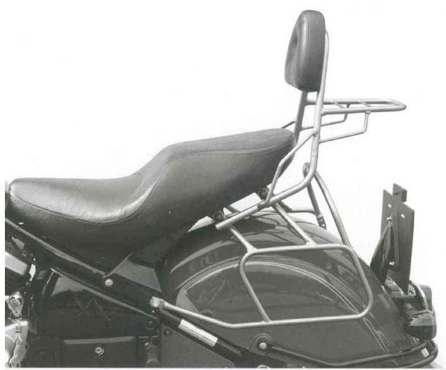 Hepco&Becker Sissybar met rekje chroom voor Kawasaki VN1500 DRIFTER
