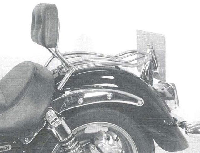 Hepco&Becker Solorack met rugsteun chroom voor Kawasaki VN1600 CLASSIC vanaf 2003