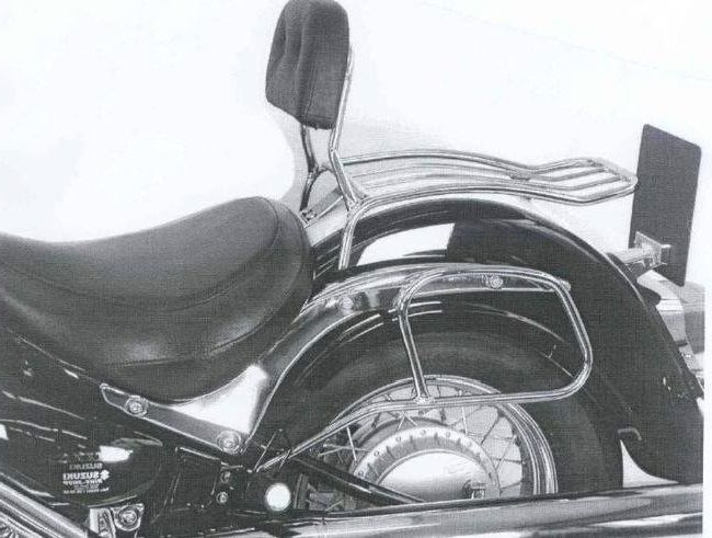 Hepco&Becker Solorack met rugsteun chroom voor Suzuki C800/ VL800LC Intruder tot 2008