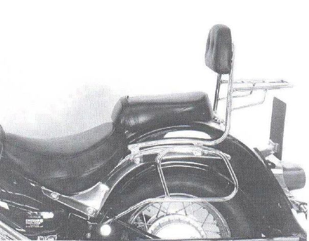Hepco&Becker Sissybar met rekje chroom voor Suzuki C800/ VL800LC Intruder tot 2008