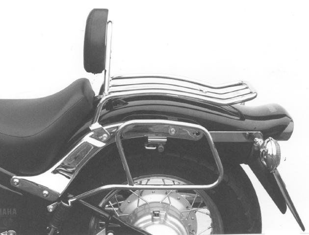 Hepco&Becker Solorack met rugsteun chroom voor Yamaha XVS650