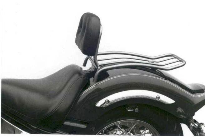 Hepco&Becker Solorack met rugsteun chroom voor Yamaha XVS1100
