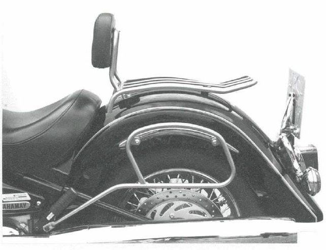 Hepco&Becker Solorack met rugsteun chroom voor Yamaha XV1600 Wild Star
