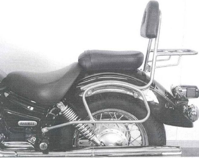 Hepco&Becker Sissybar met rekje chroom voor Yamaha XVS125/ XVS250