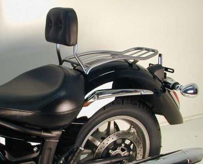 Hepco&Becker Solorack met rugsteun chroom voor Yamaha XVS1300 Midnight Star