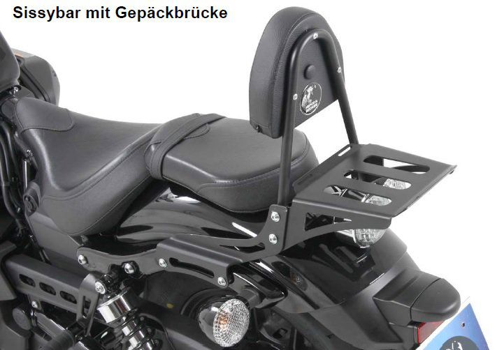Hepco&Becker Sissybar met rekje zwart voor Yamaha XV950/R vanaf 2013