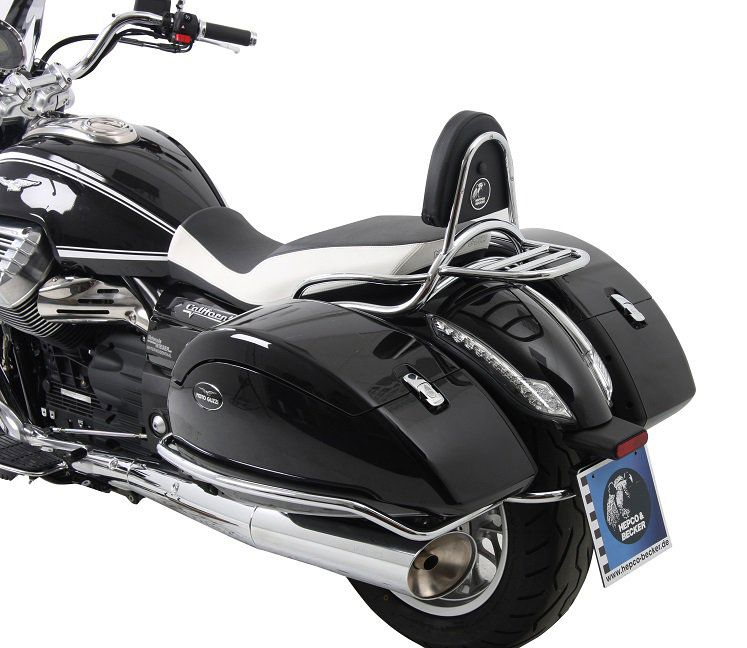 Hepco&Becker Sissybar met rekje chroom voor Moto Guzzi CALIFORNIA 1400 Custom / Touring