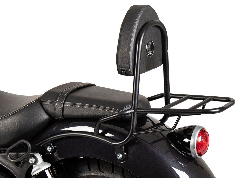 Hepco&Becker Sissybar met rekje zwart voor Royal Enfield Super Meteor 650 vanaf 2023