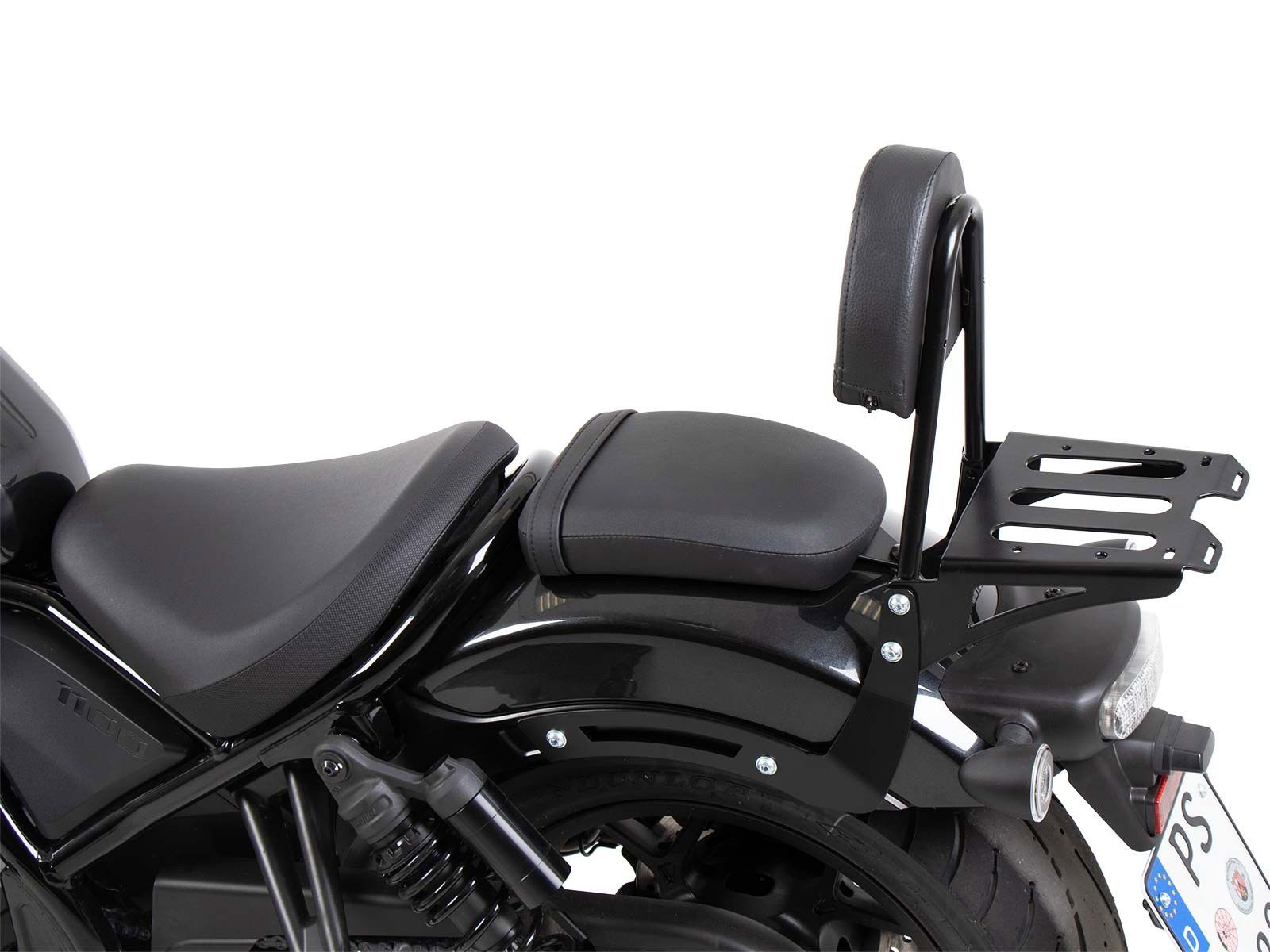 Hepco&Becker Sissybar met rekje zwart voor Honda CMX1100 Rebel vanaf vanaf 2021
