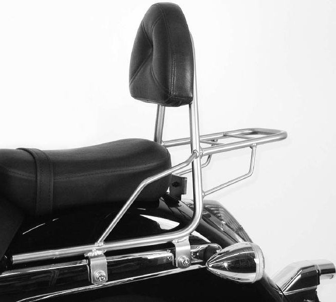Hepco&Becker Sissybar met rekje chroom voor Honda VT750C Shadow vanaf  2008