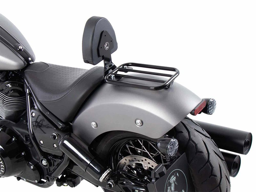 Hepco&Becker Solorack met rugsteun zwart voor diverse Indian Chief modellen vanaf 2022