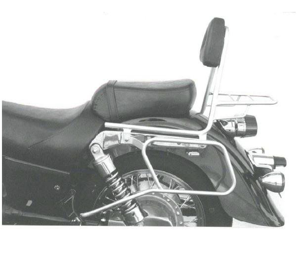 Hepco&Becker Tassendragers standaard chroom voor Kawasaki VN1500 CLASSIC vanaf 1998