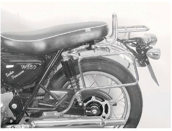Hepco&Becker Tassendragers standaard chroom voor Kawasaki W650/ W800