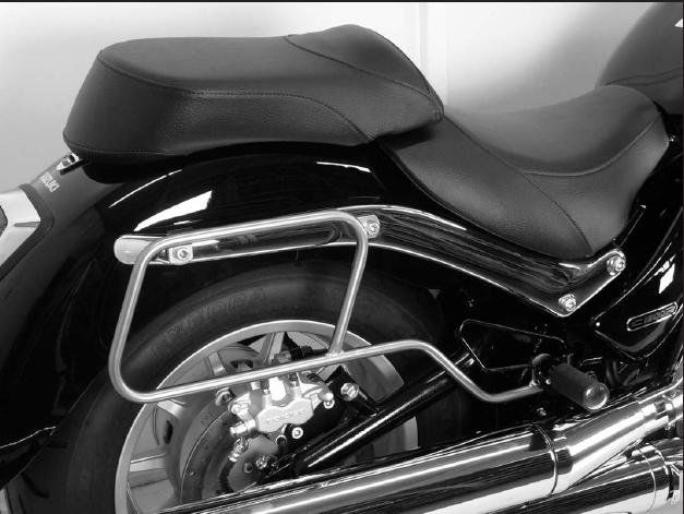 Hepco&Becker Tassendragers standaard chroom voor Suzuki C1800 Intruder vanaf 2010