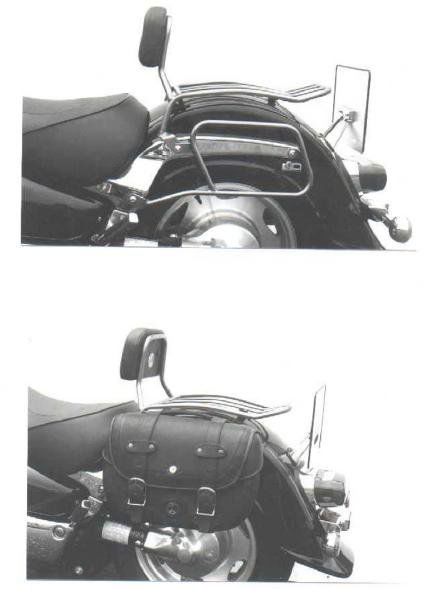Hepco&Becker Tassendragers standaard chroom voor Suzuki C1500/ VL1500LC INTRUDER